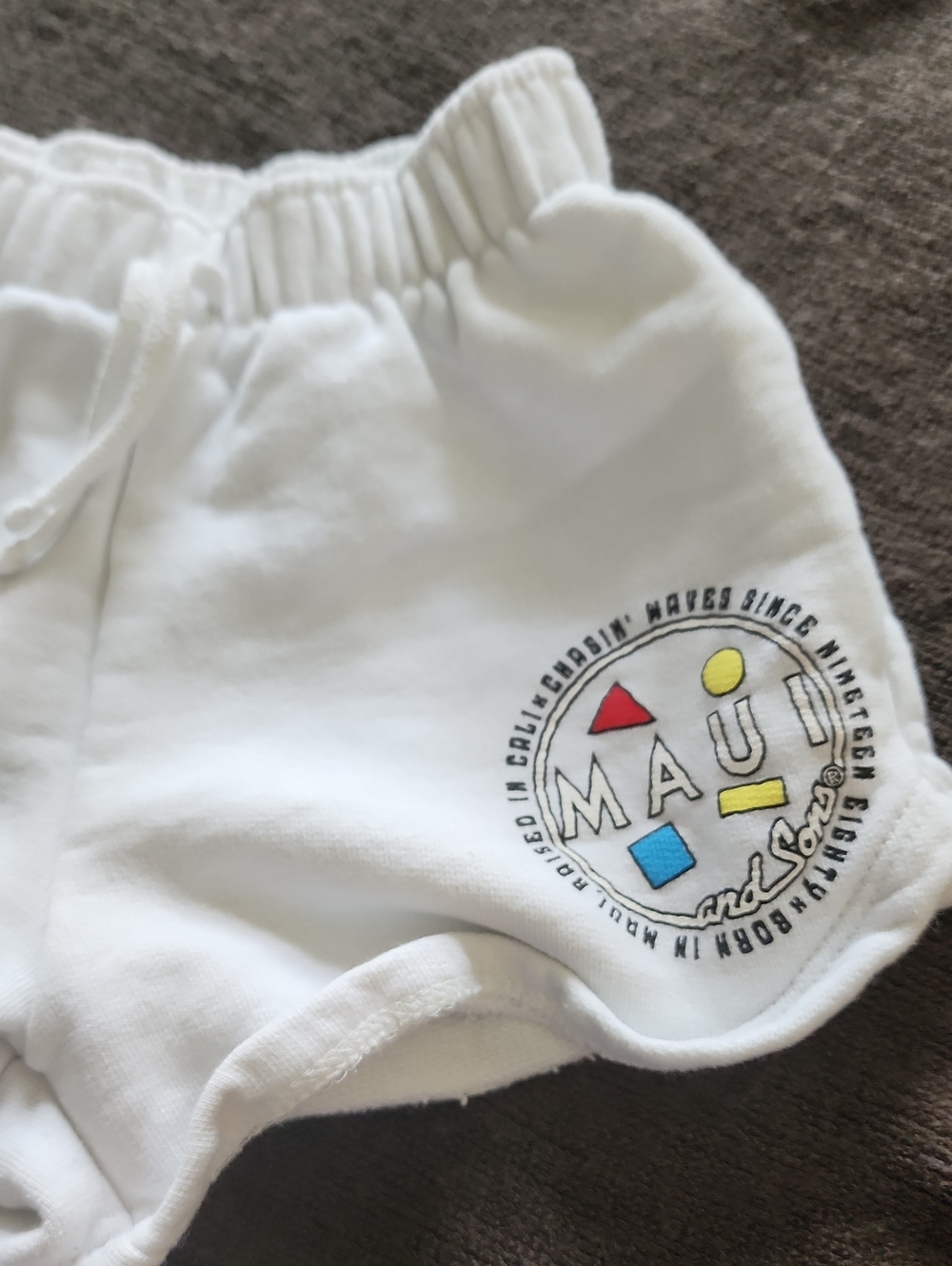 Zara White Kids Sweatshirt with MAUI Logo Accent